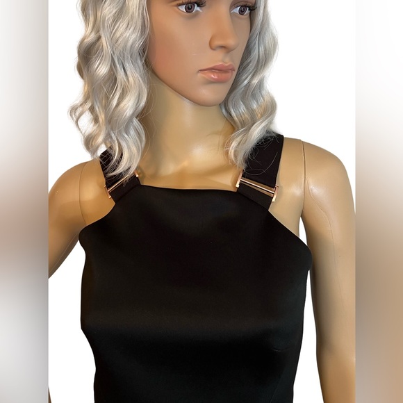 Ted Baker NWOT Size 1 “Jamie” Black Fit & Flare Sleeveless Mini Dress (0471) - Picture 5 of 14